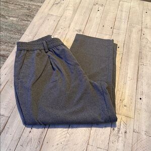 ON 34th Gray Elastic Waist Pants Women’s  Sz L Minimalist Loose Fit Comfy